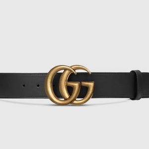Women’s GUCCI Black Leather Belt, Brand New with box and gift bag, Size 100